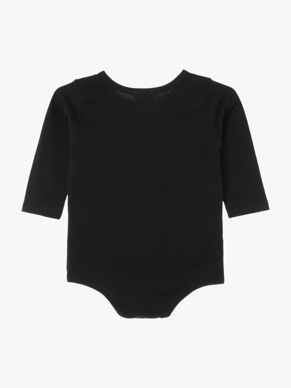 ENFANT ベビー ベビー ロゴ コットン 長袖 ボディスーツ 2枚組 ブラック