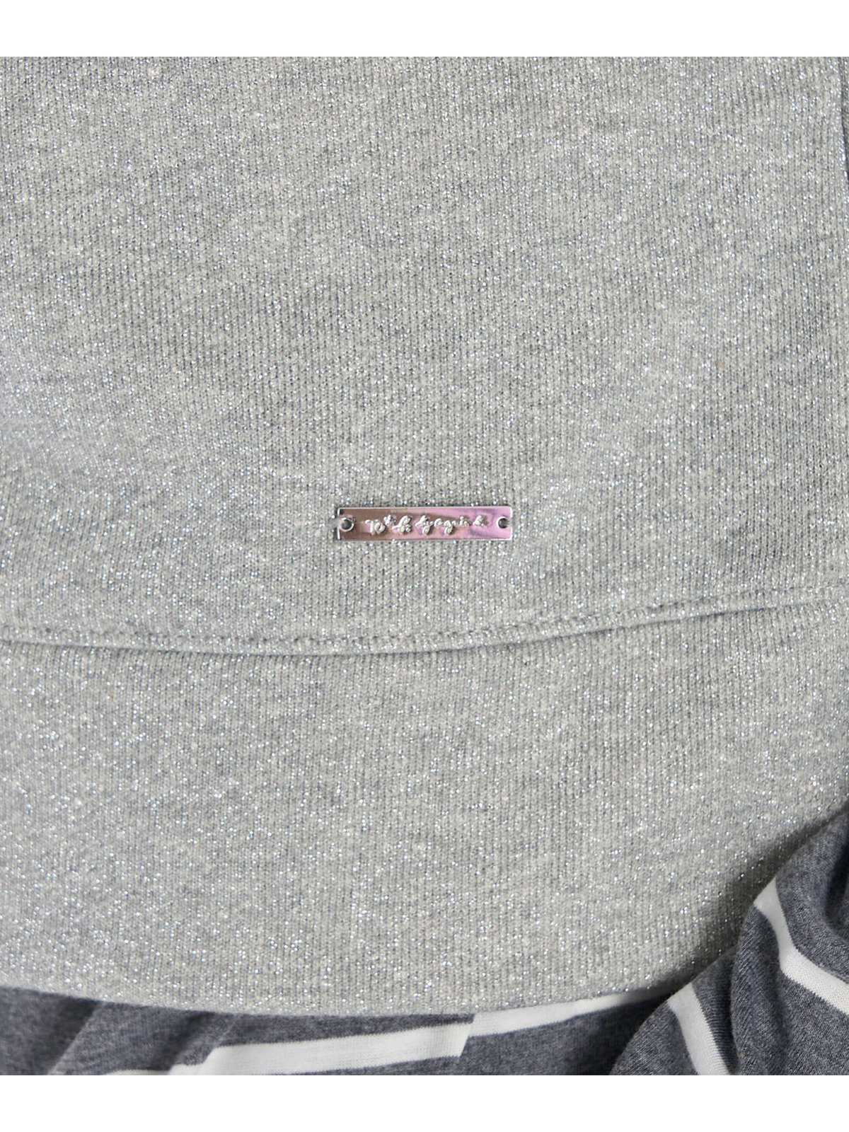 To b. by agnès b. 【Outlet】グリッター ジャージー スウェットプルオーバー グレー