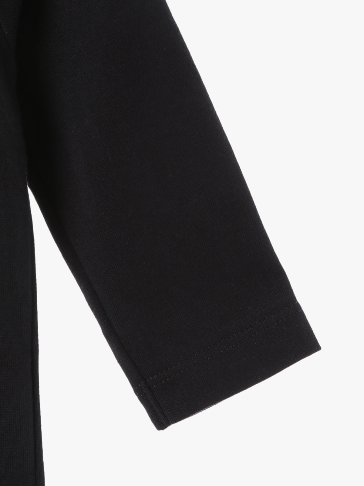 ENFANT ベビー ベビー ロゴ コットン 長袖 ボディスーツ 2枚組 ブラック