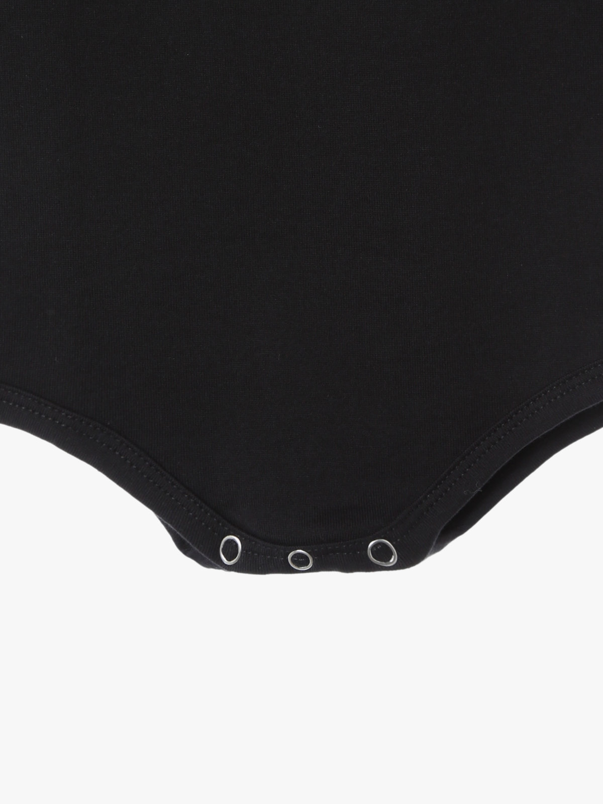 ENFANT ベビー ベビー ロゴ コットン 長袖 ボディスーツ 2枚組 ブラック