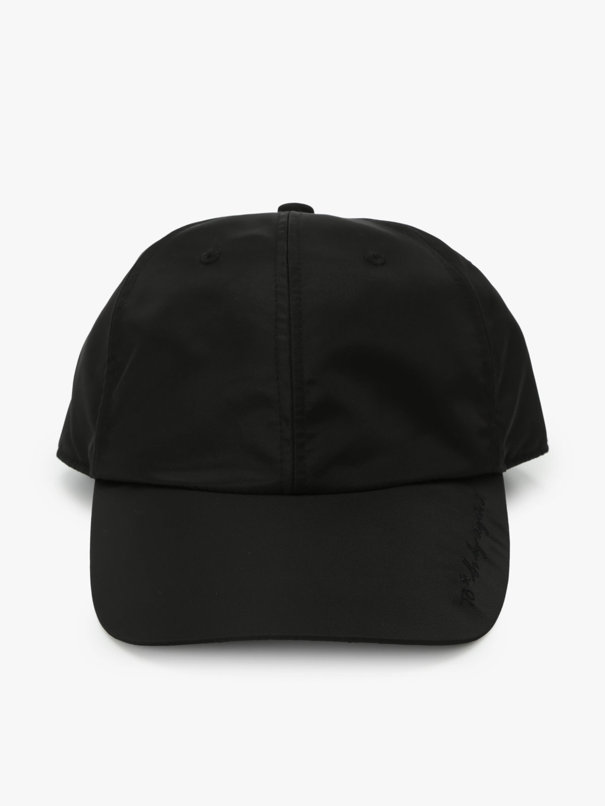 To b. by agnès b. ロゴ刺繍 キャップ ブラック