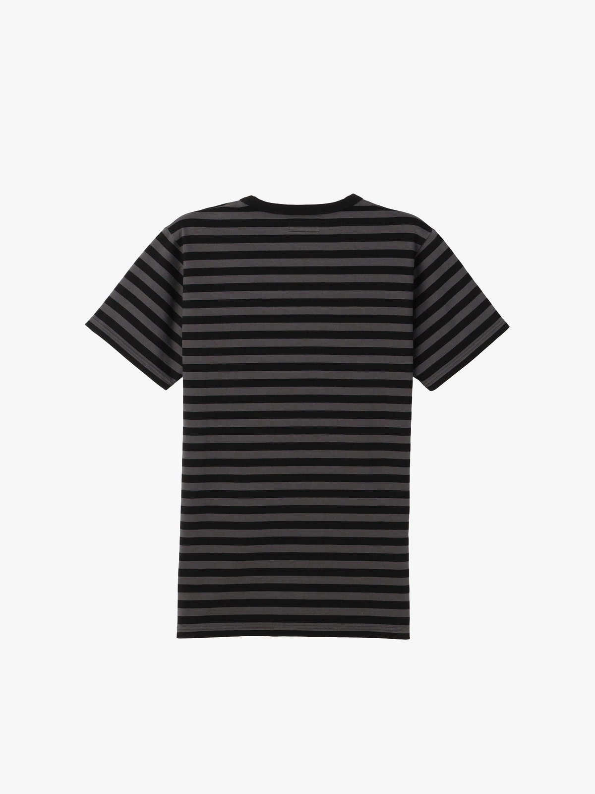 HOMME メンズ メンズ コットン 細ボーダー 半袖Tシャツ "Coulos" グレー系その他