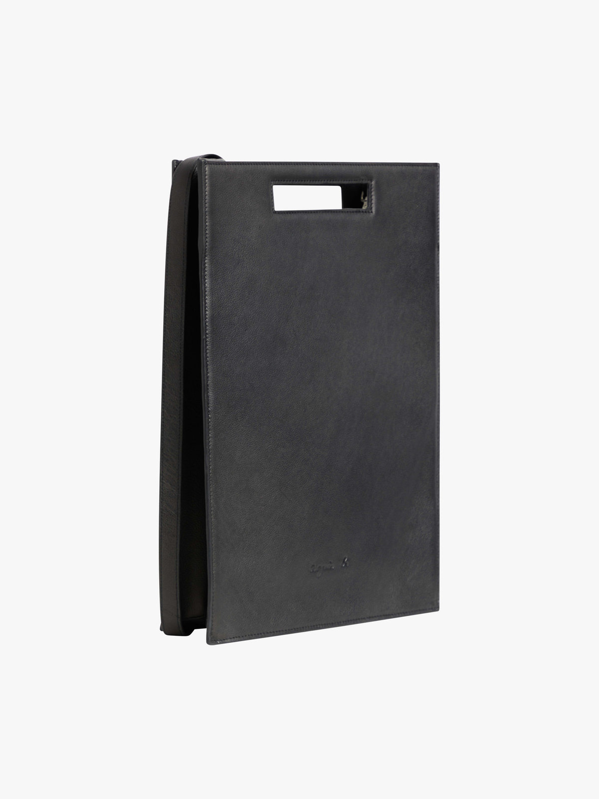 HOMME メンズ メンズ カーフスキン バッグ "Ruben" ブラック