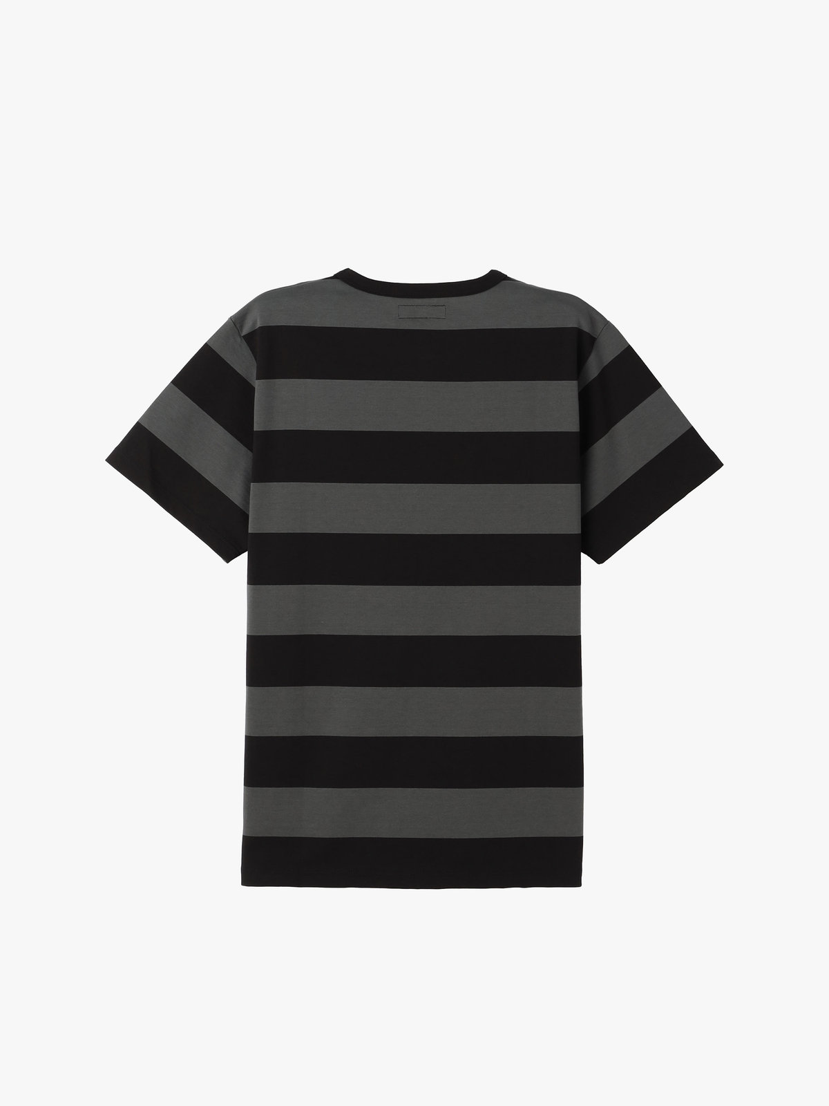 HOMME メンズ メンズ 太ボーダー コットン 半袖 Tシャツ "Coulos" グレー系その他