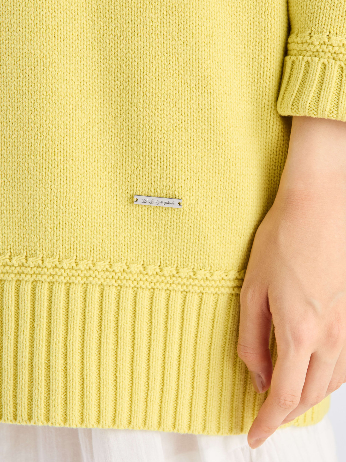 To b. by agnès b. 【Outlet】ソフトニットミニワンピース イエロー