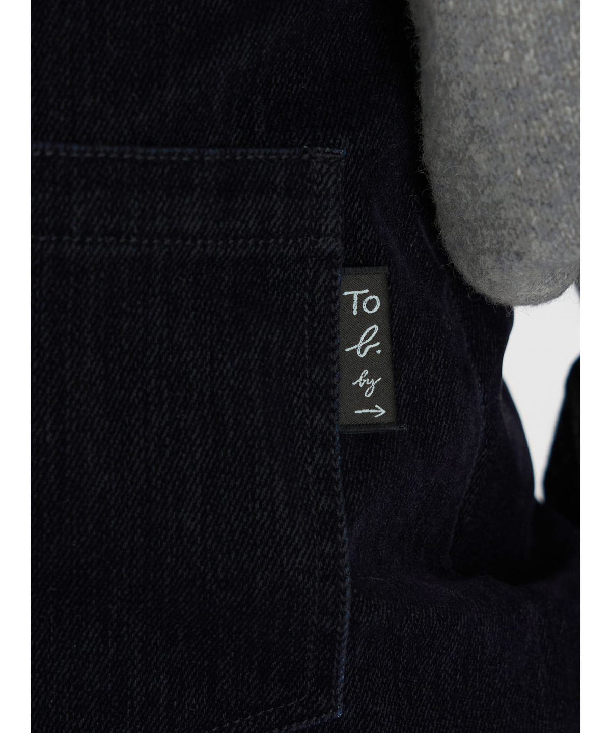 To b. by agnès b. フロッキー デニムパンツ ネイビー