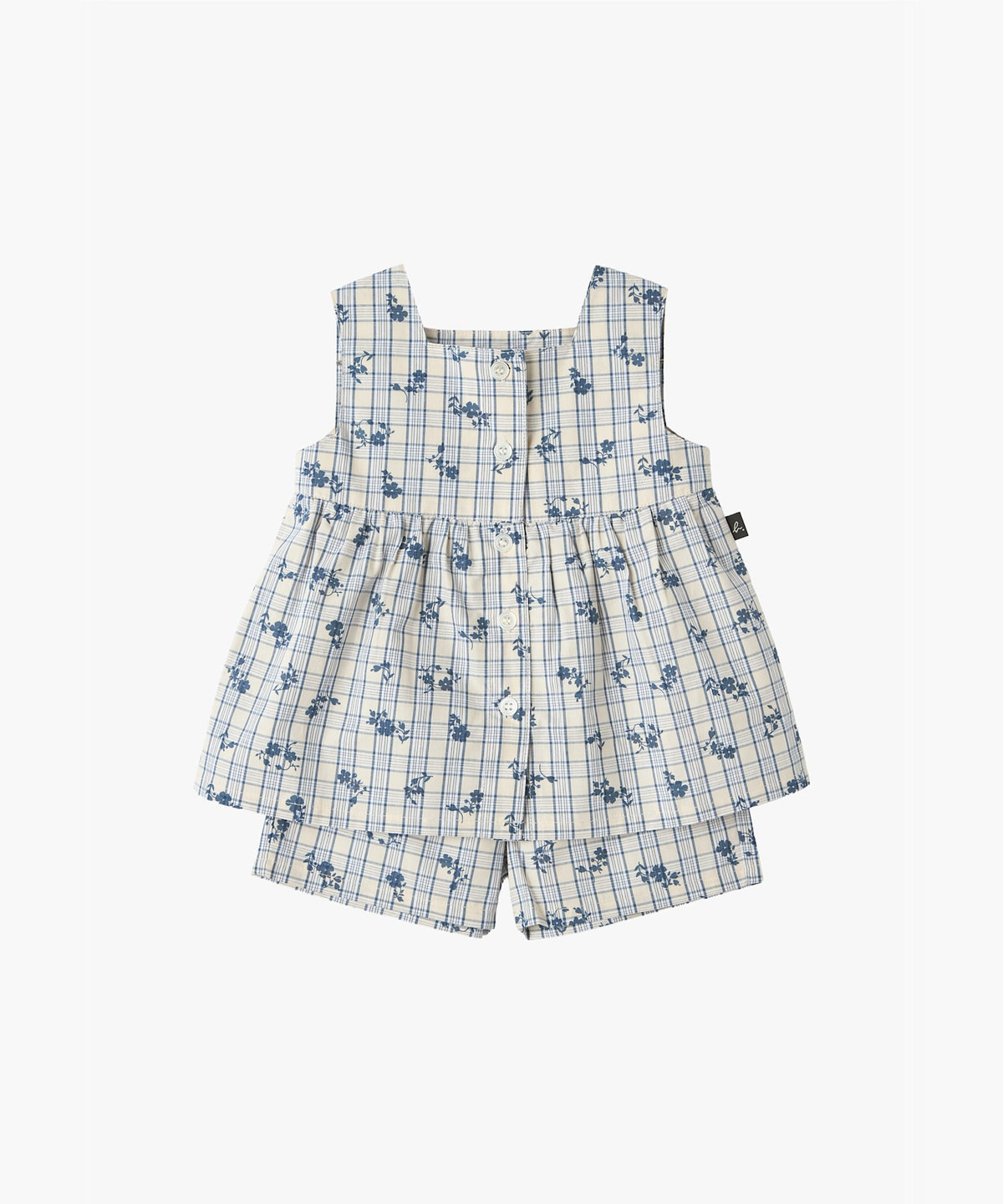 ENFANT ベビー ベビー コットン ノースリーブ ワンピース ブルー系その他