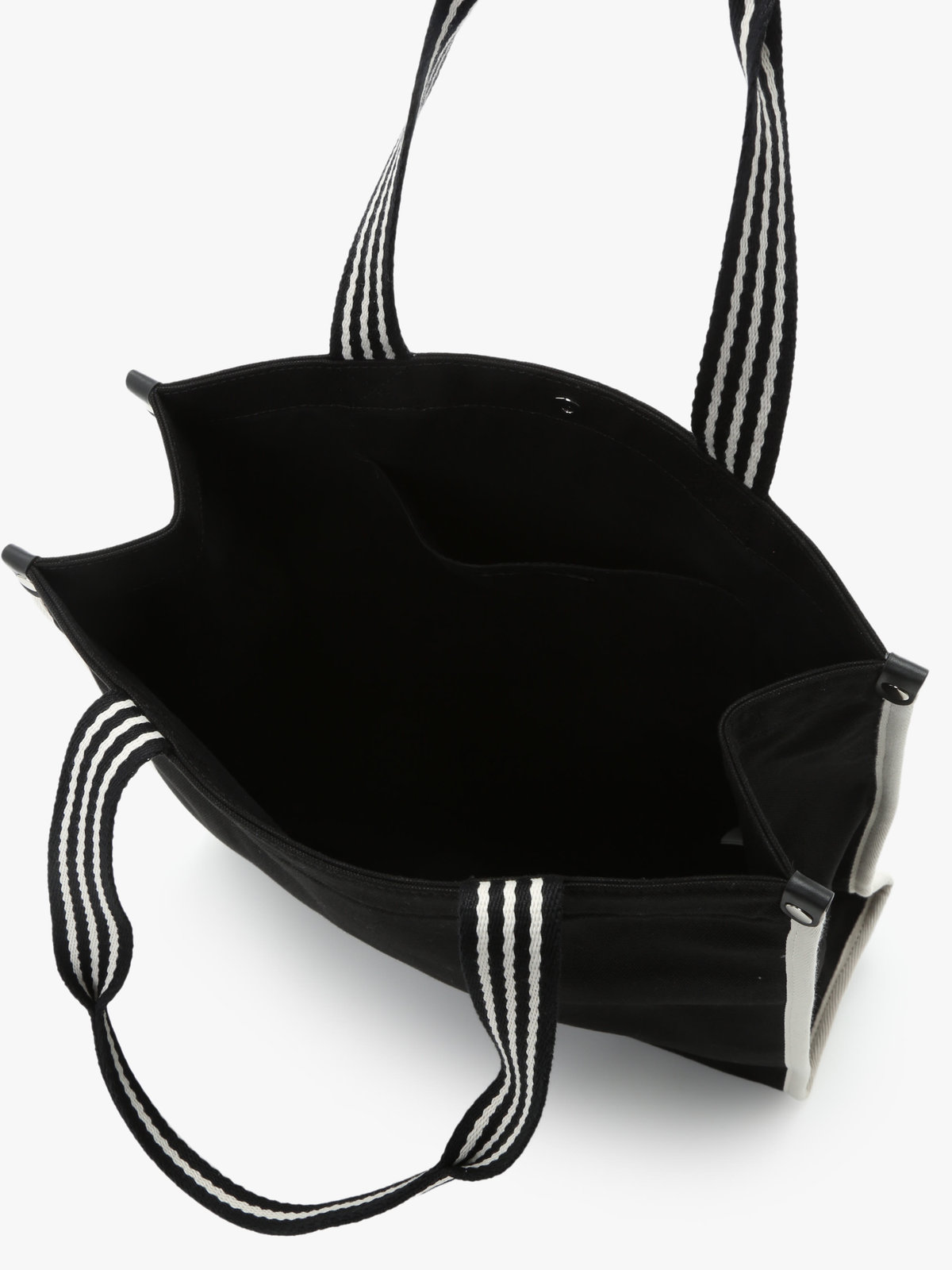 To b. by agnès b. WEB限定 ロゴ コットン スクエア トートバッグ ブラック