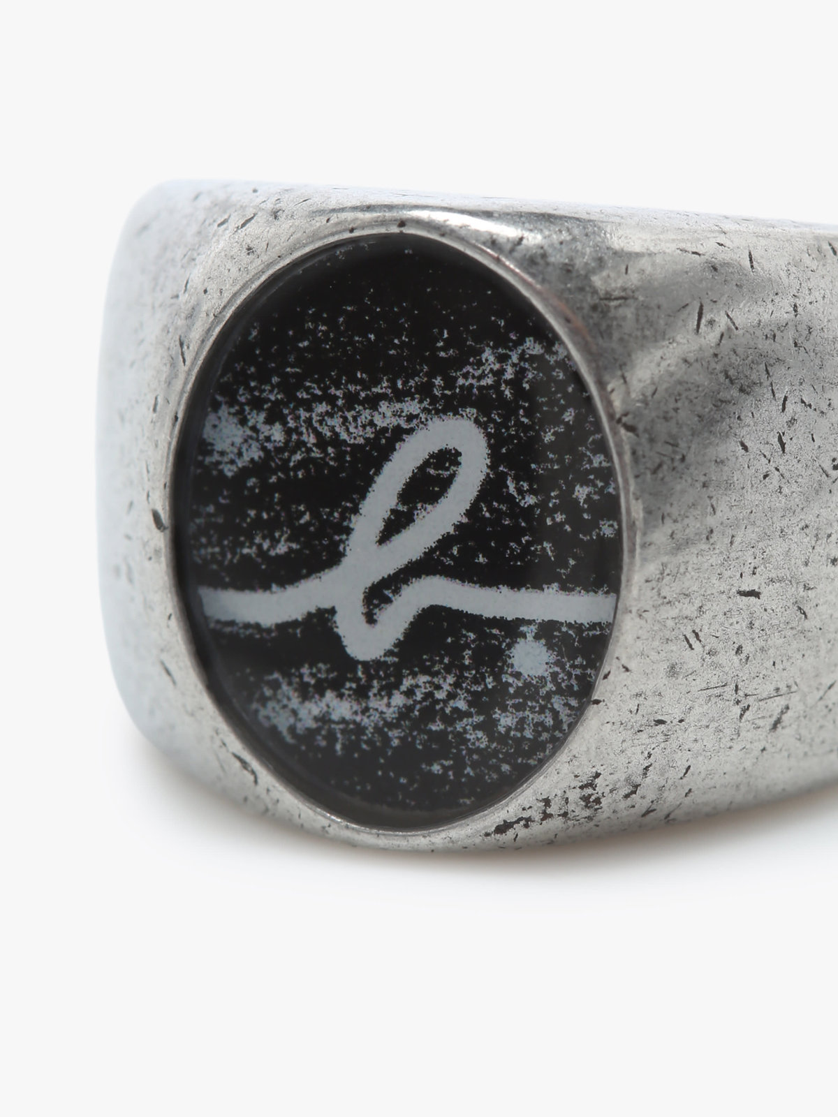 HOMME メンズ メンズ ”Willie”ロゴ リング ”Ben” シルバー