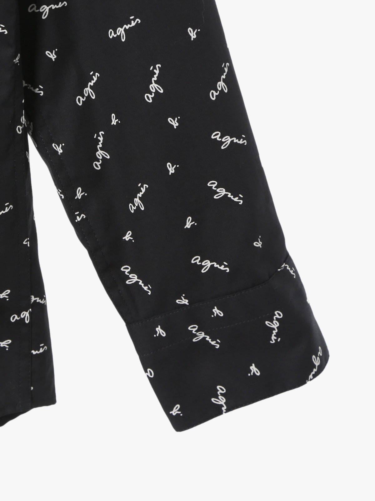 HOMME メンズ メンズ ロゴ プリント 長袖 シャツ ”Andy” ブラック