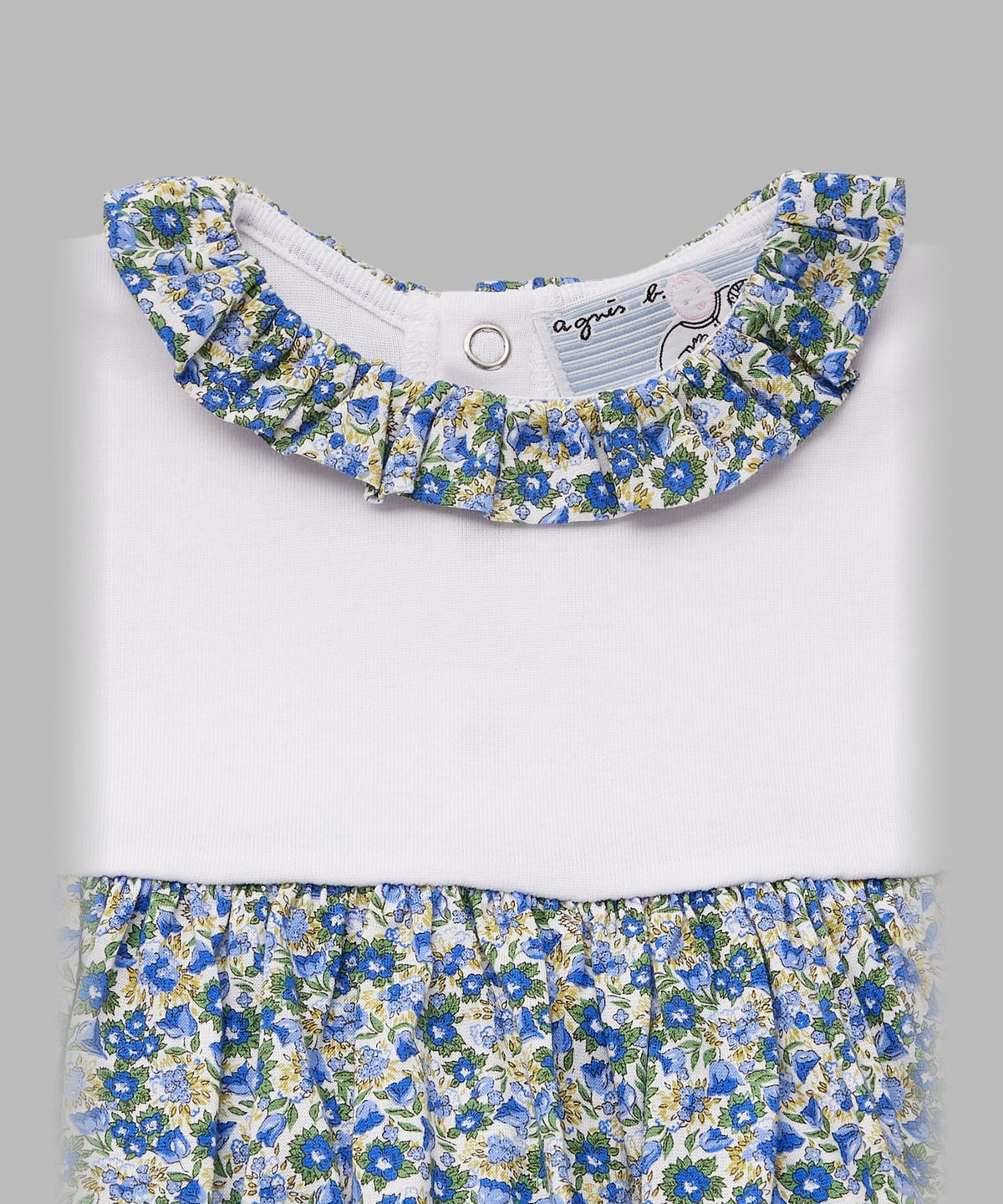 ENFANT ベビー ベビー フラワープリント コットン 半袖 ワンピース&ボトムセット ブルー系その他