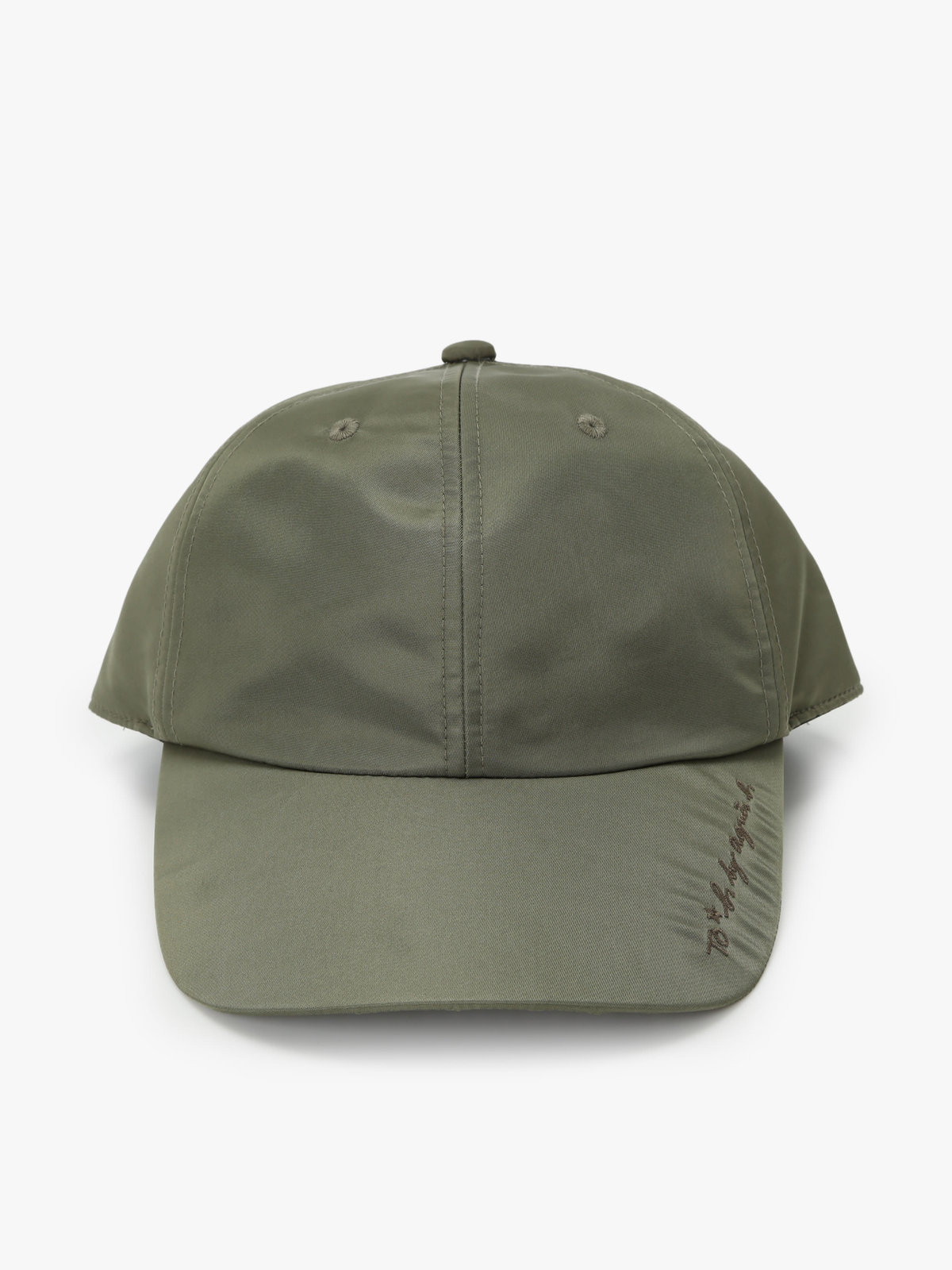 To b. by agnès b. 【Outlet】ロゴ刺繍 キャップ カーキ