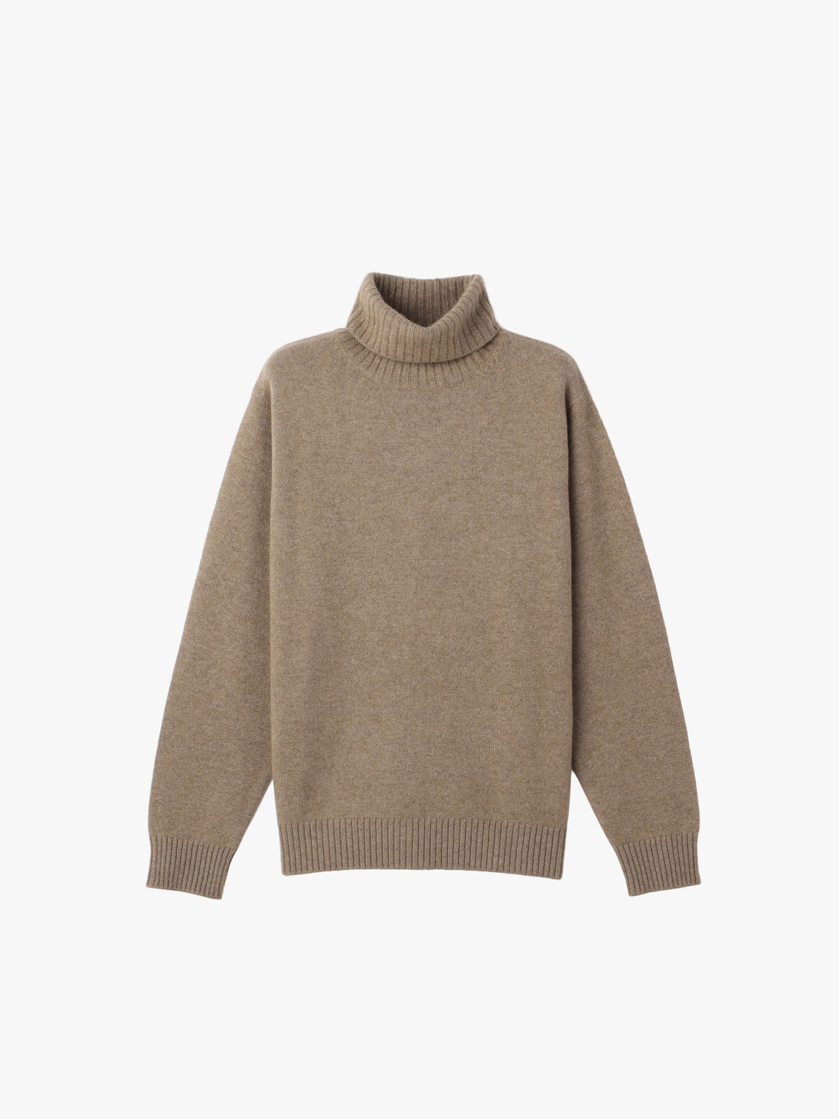 FEMME ウィメンズ カシミヤ タートルネック 長袖 ニット プルオーバー "Senga" グレー系その他