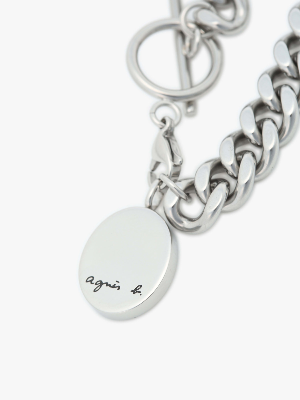HOMME メンズ メンズ ”Willie”ロゴ チェーン ブレスレット ”Ben” シルバー