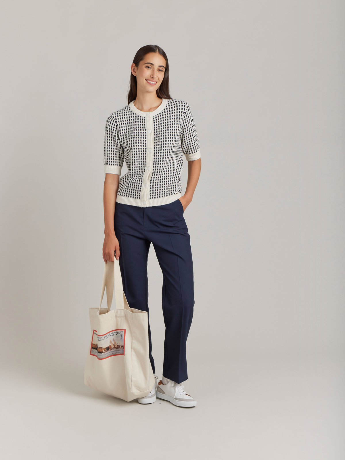 FEMME ウィメンズ 【Outlet】LM87 GILET カーディガン アイボリー