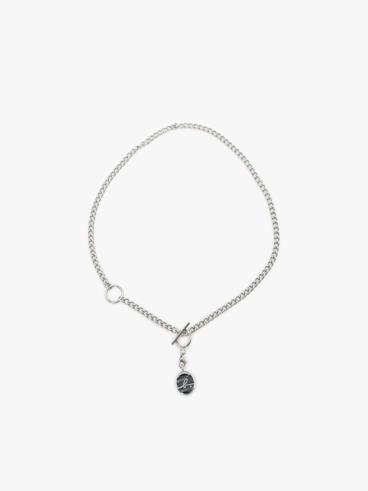 HOMME メンズ メンズ メンズ ”Willie”ロゴ チェーン ネックレス ”Ben” シルバー