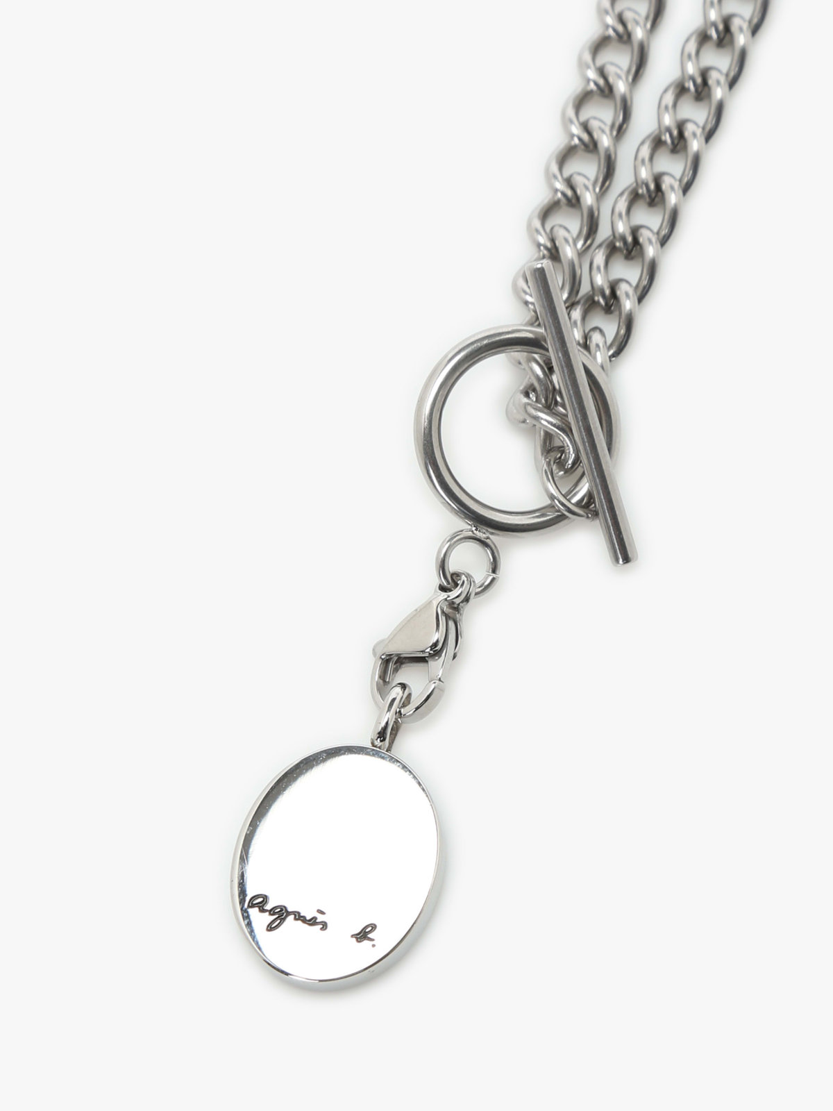 HOMME メンズ メンズ メンズ ”Willie”ロゴ チェーン ネックレス ”Ben” シルバー