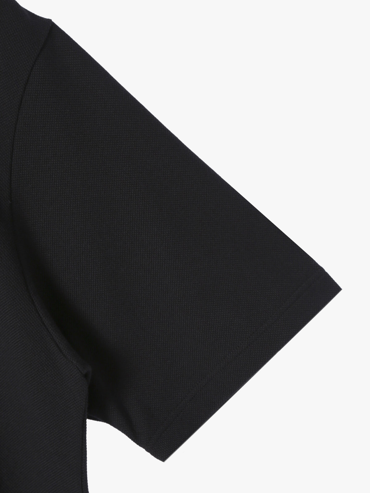 HOMME メンズ メンズ アイコニック 刺繍 コットン 半袖 ポロシャツ "Lezard" ブラック