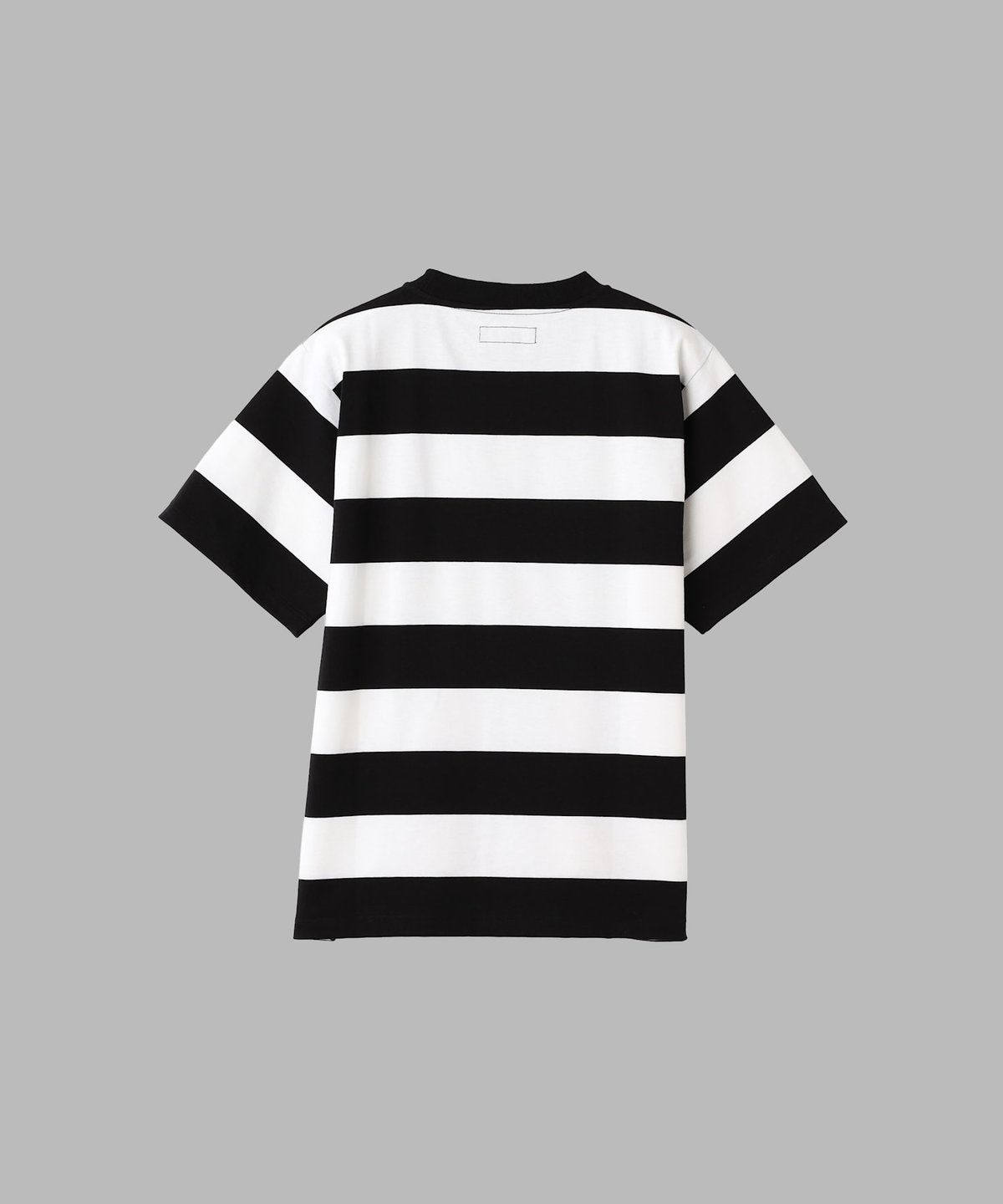 FEMME ウィメンズ 太ボーダー コットン 半袖 Tシャツ "Christof" ホワイト×ブラック