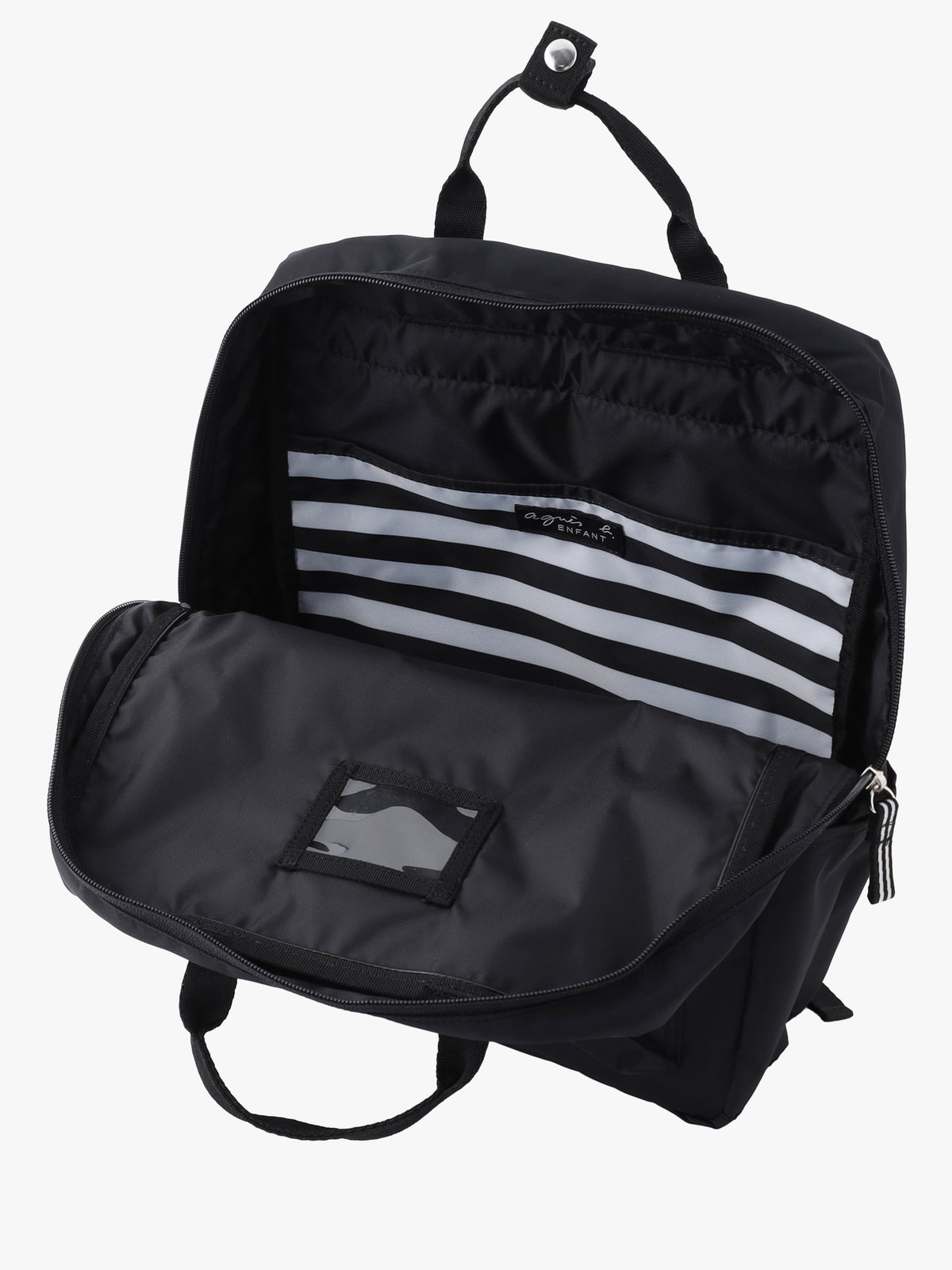 ENFANT ユニセックス キッズ ロゴ リュックサック ブラック