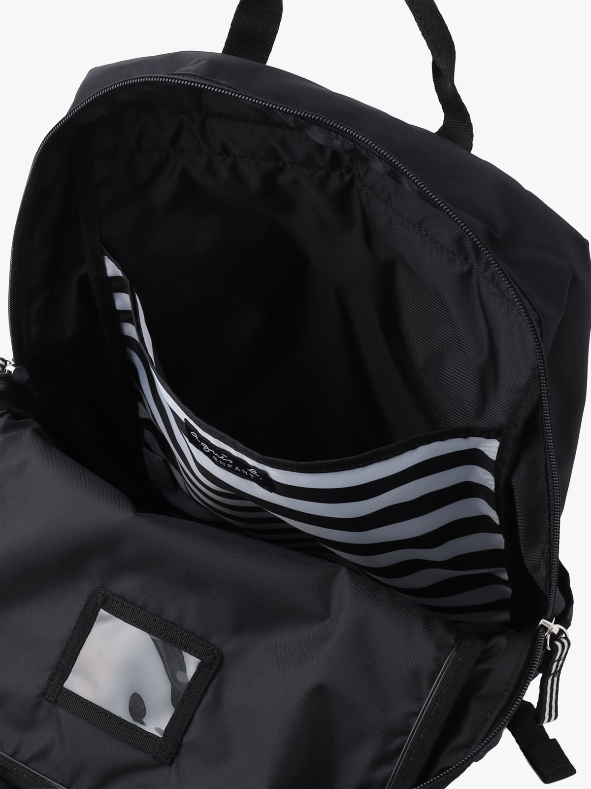 ENFANT ユニセックス キッズ ロゴ リュックサック ブラック