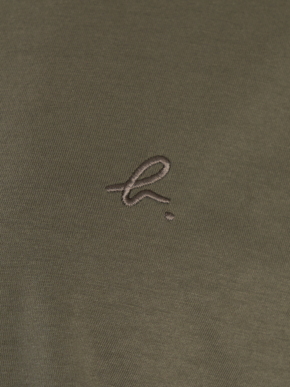 FEMME ウィメンズ "b" ロゴ 刺繍 コットン 半袖 Tシャツ "b. style" カーキ