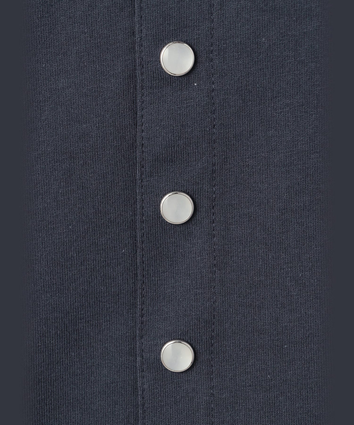 HOMME メンズ メンズ オーガニックコットン 長袖 カーディガンプレッション グレー