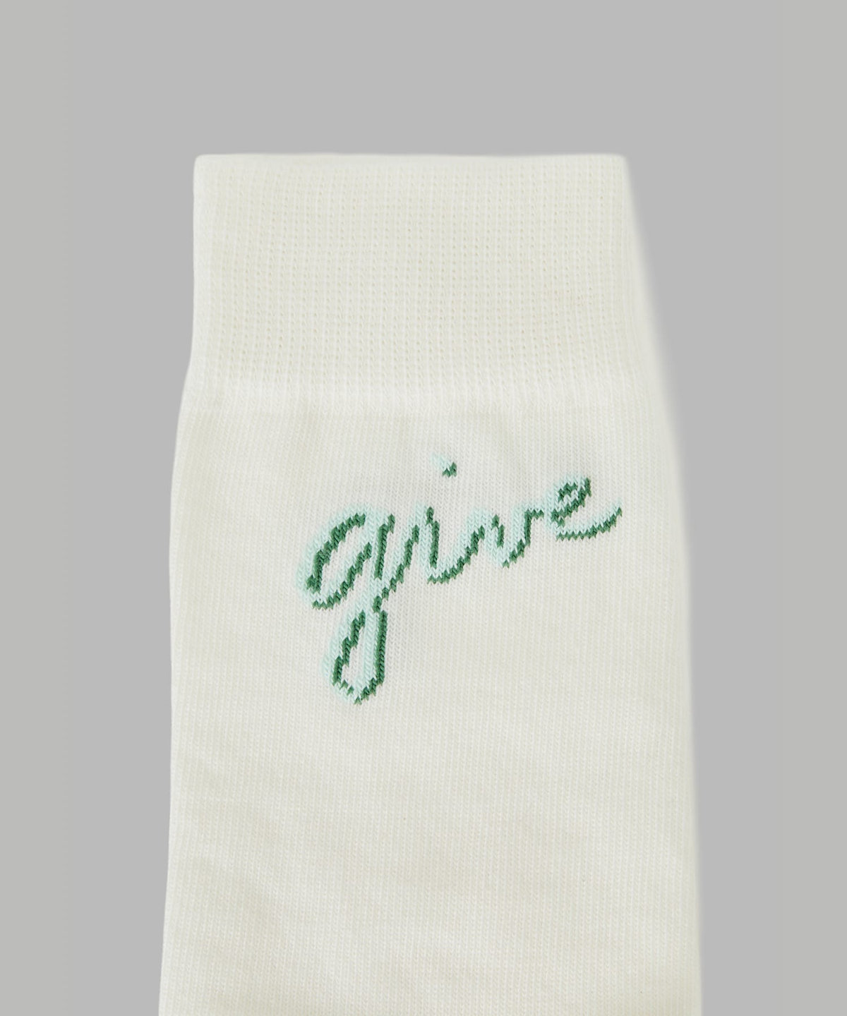 FEMME ウィメンズ メッセージ ソックス "Give love" ターコイズブルー