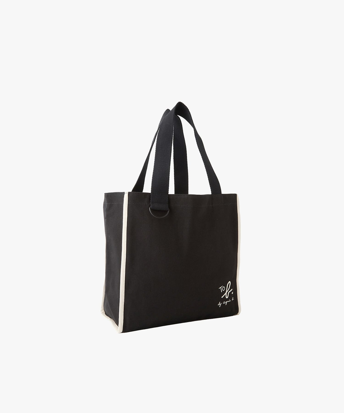 To b. by agnès b. To b. by agnes b.× green label relaxing コットン パイピング トートバッグ ブラック
