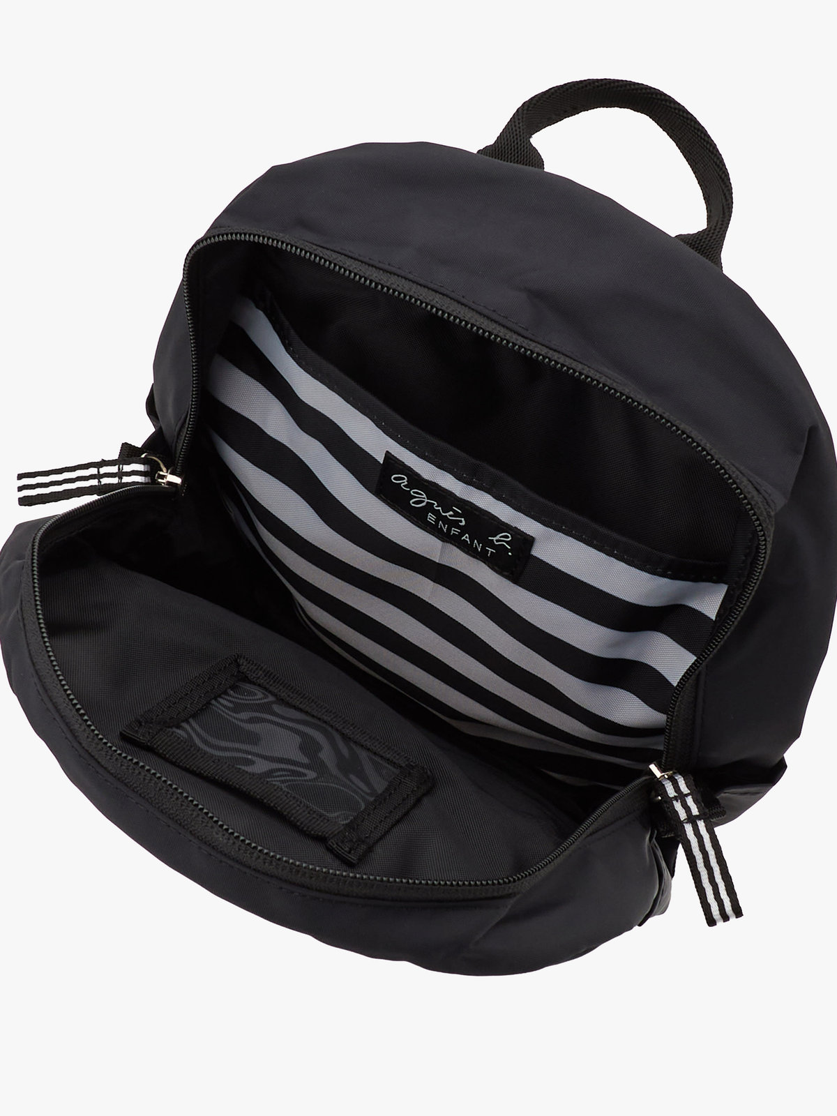 ENFANT ユニセックス キッズ ロゴ ミニリュックサック ブラック