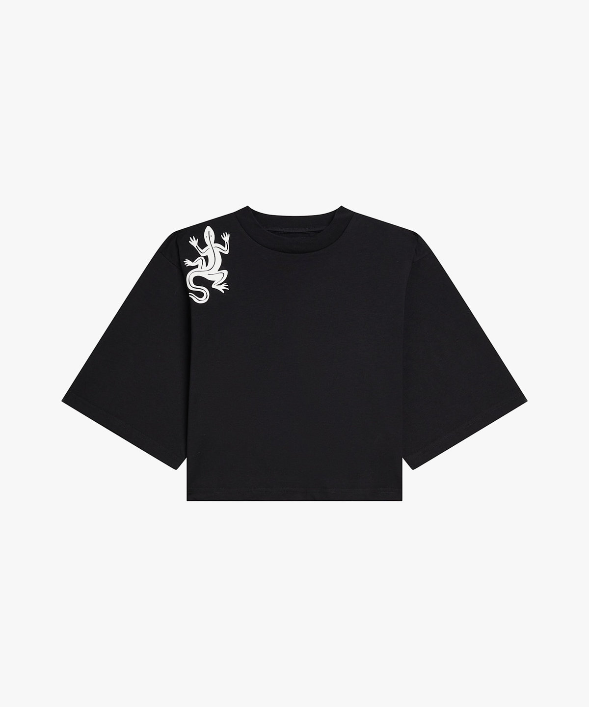 アイコニック プリント コットン 5分袖 Tシャツ 