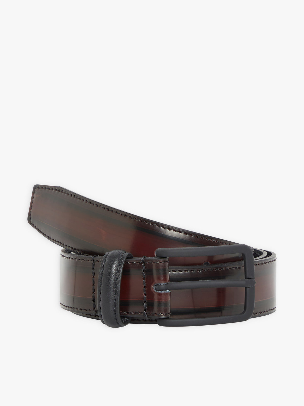 HOMME メンズ メンズ レザー ベルト ”Gil” レッド