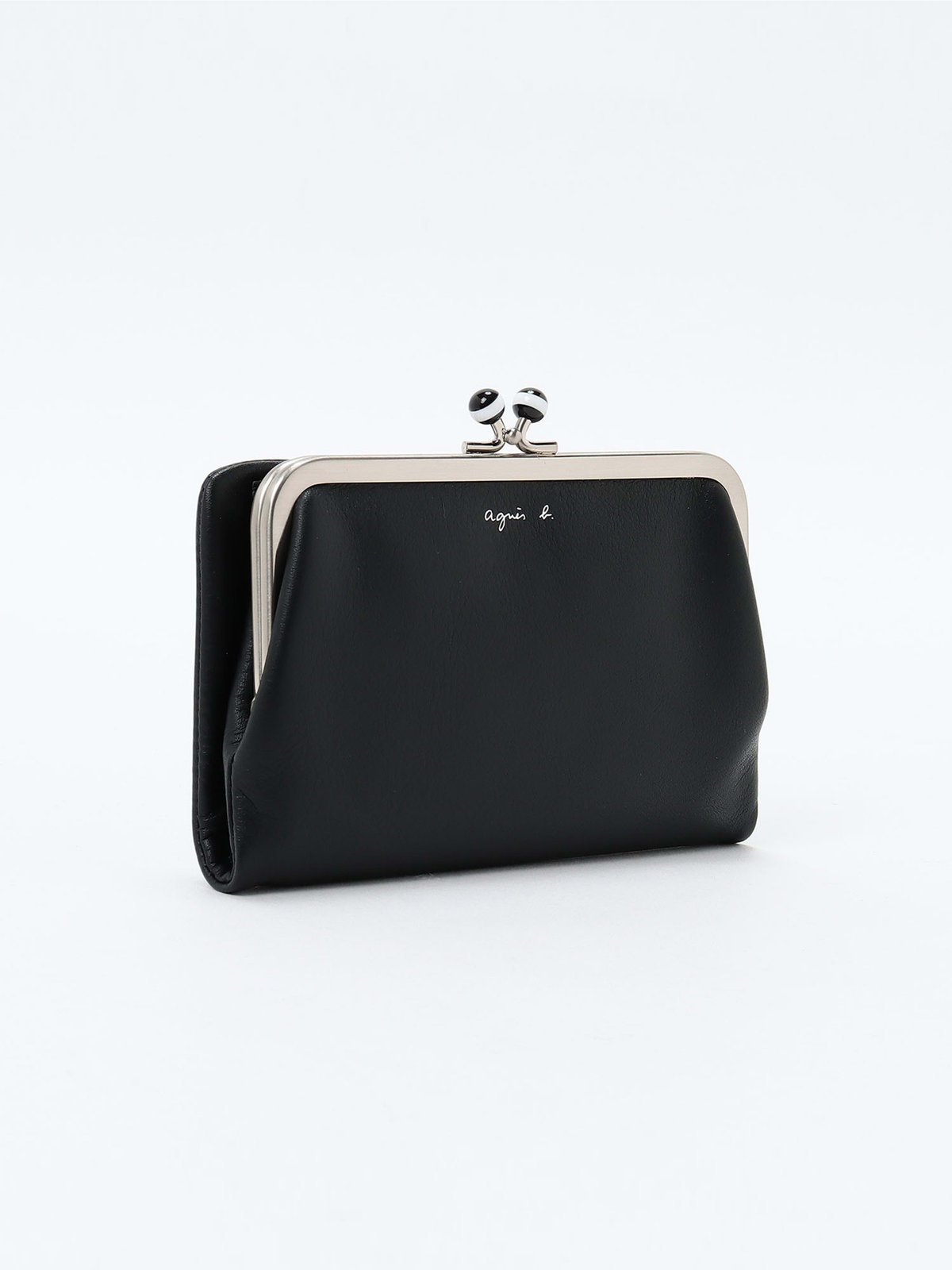 VOYAGE ウィメンズ バッグ＆ウォレット レザー がま口 ウォレット "Irene" PAW07-03 ブラック