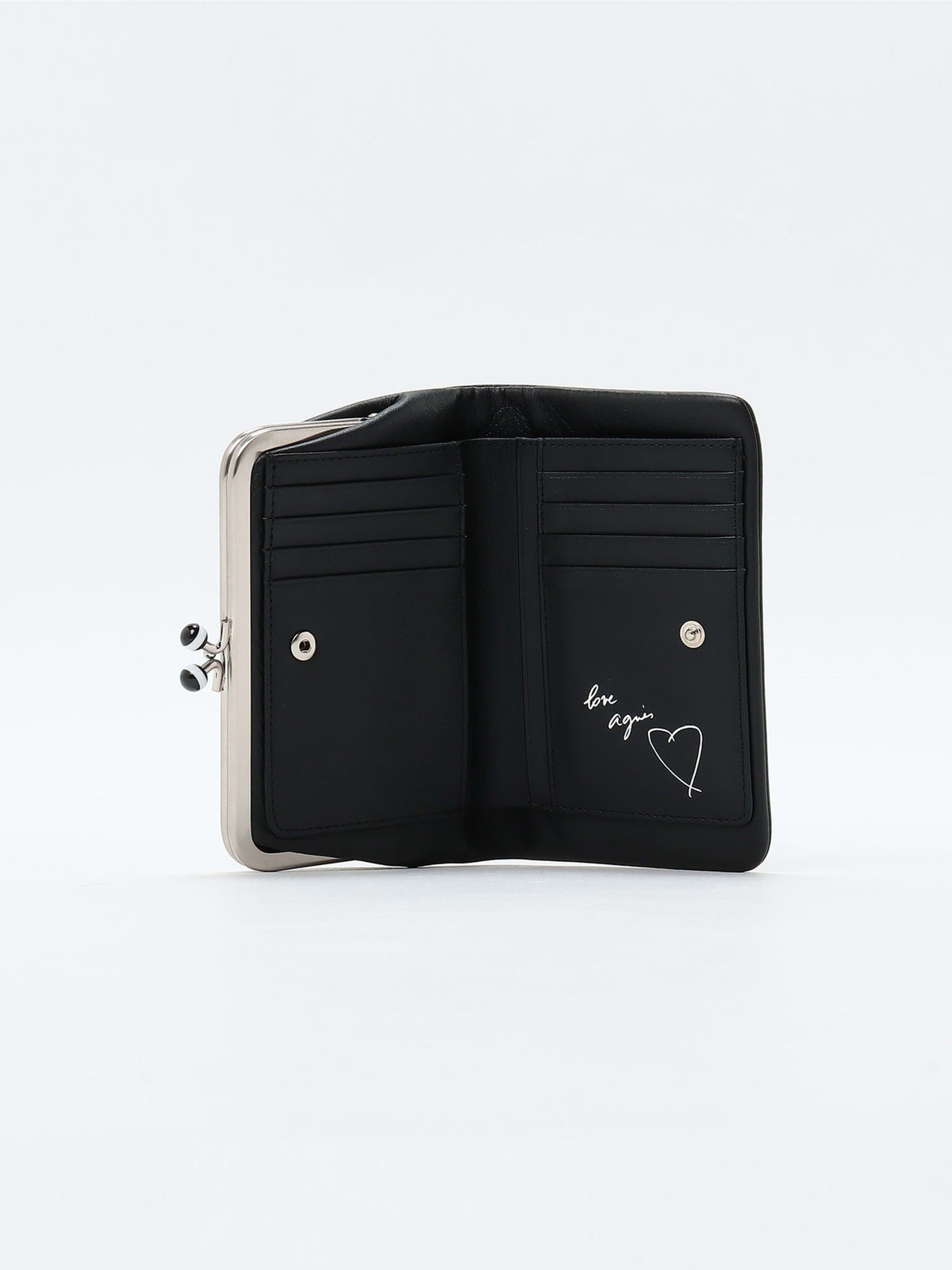 VOYAGE ウィメンズ バッグ＆ウォレット レザー がま口 ウォレット "Irene" PAW07-03 ブラック