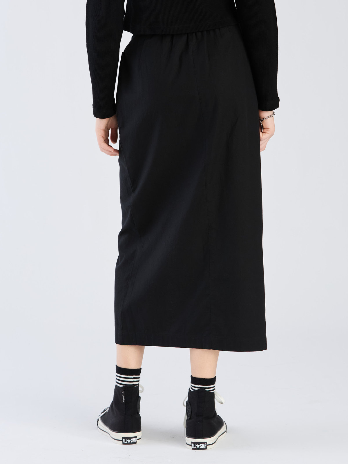 To b. by agnès b. 【Outlet】コットン ロング スカート ブラック