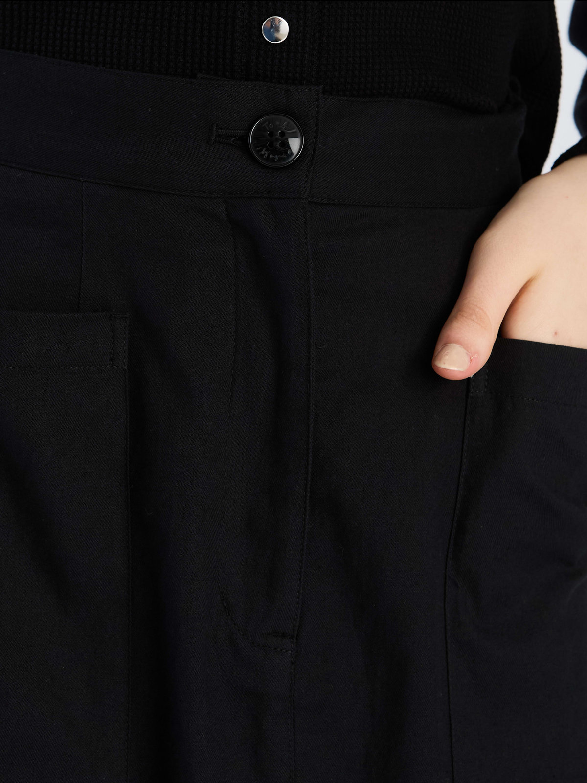 To b. by agnès b. 【Outlet】コットン ロング スカート ブラック