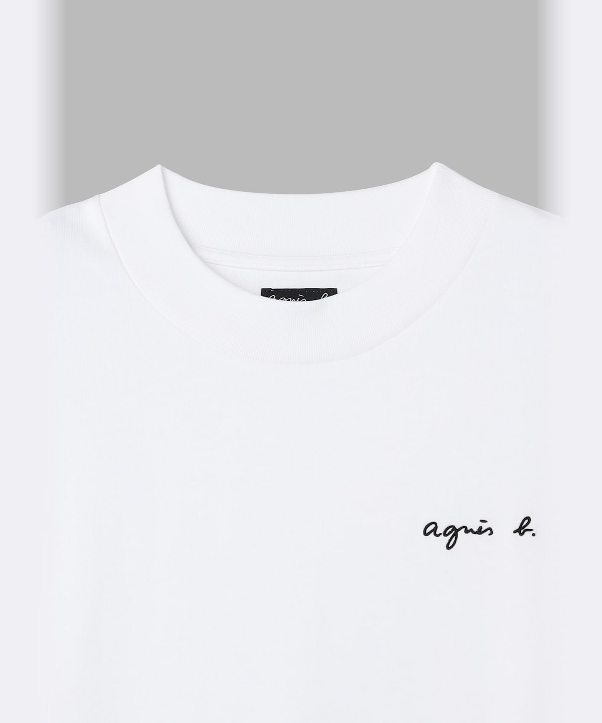 HOMME メンズ メンズ ロゴ 刺繍 コットン 半袖 Tシャツ "Horace" ホワイト