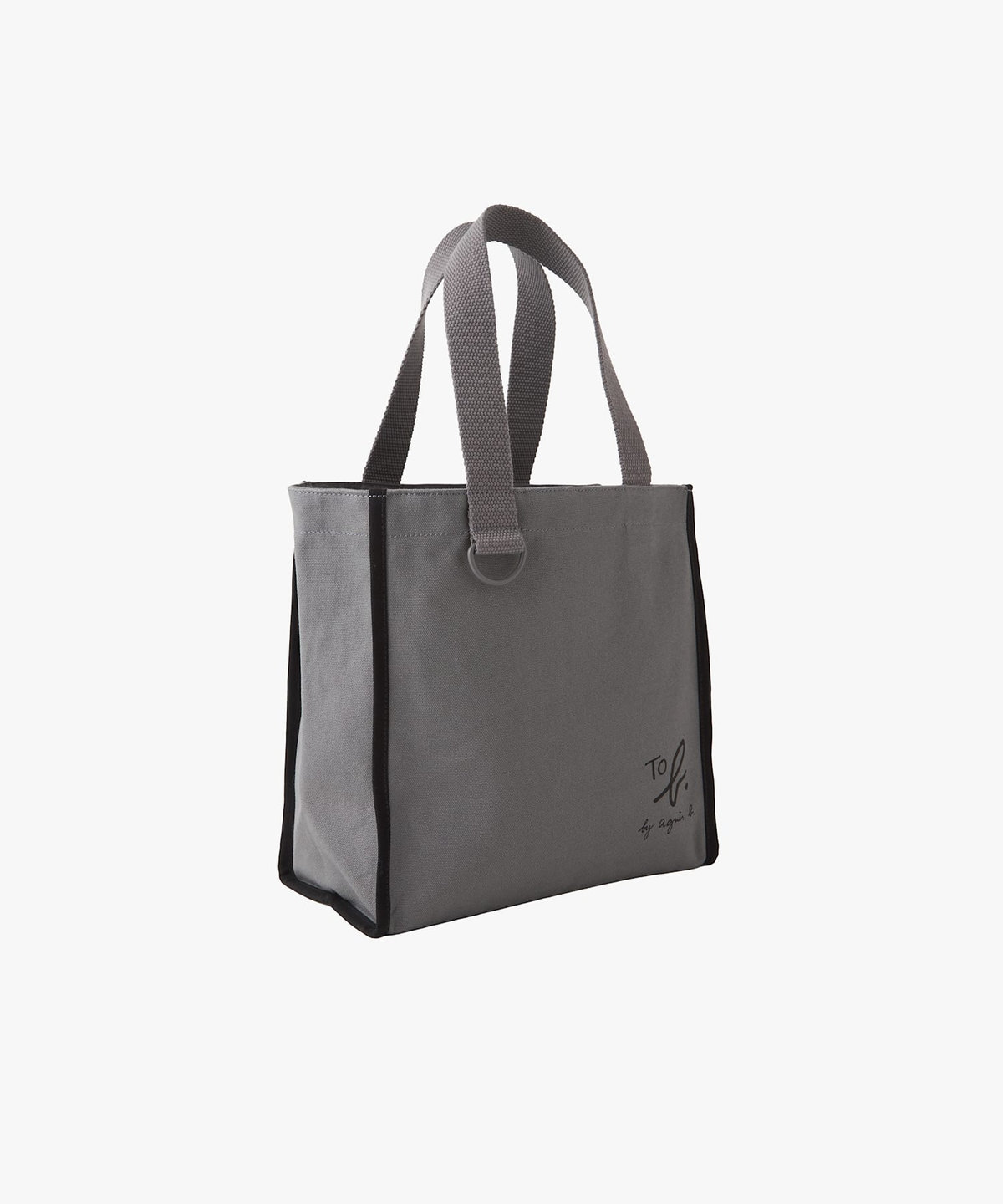 To b. by agnès b. To b. by agnes b.× green label relaxing コットン パイピング ミニトートバッグ グレー
