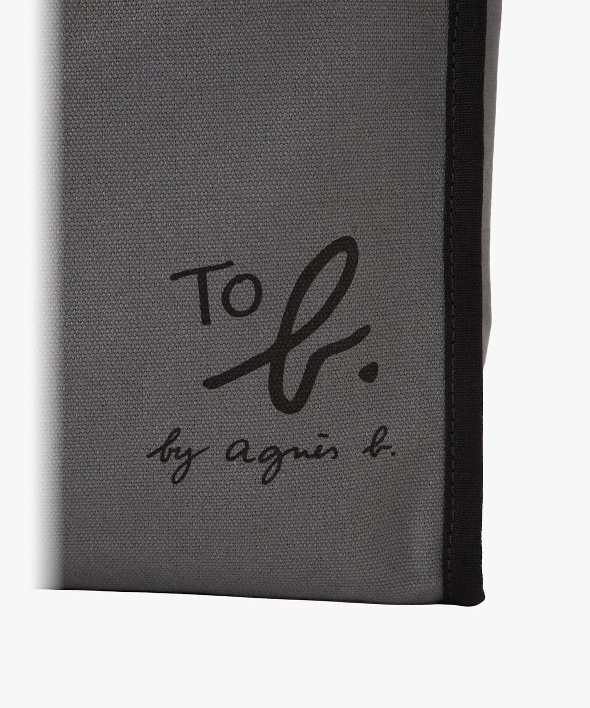 To b. by agnès b. To b. by agnes b.× green label relaxing コットン パイピング ミニトートバッグ グレー