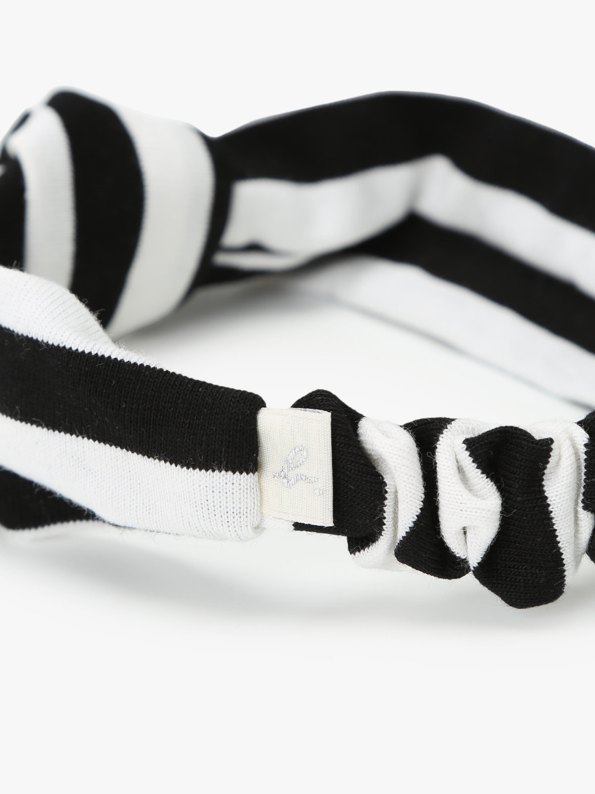 ENFANT ベビー ベビー ボーダー ヘアバンド ホワイト×ブラック