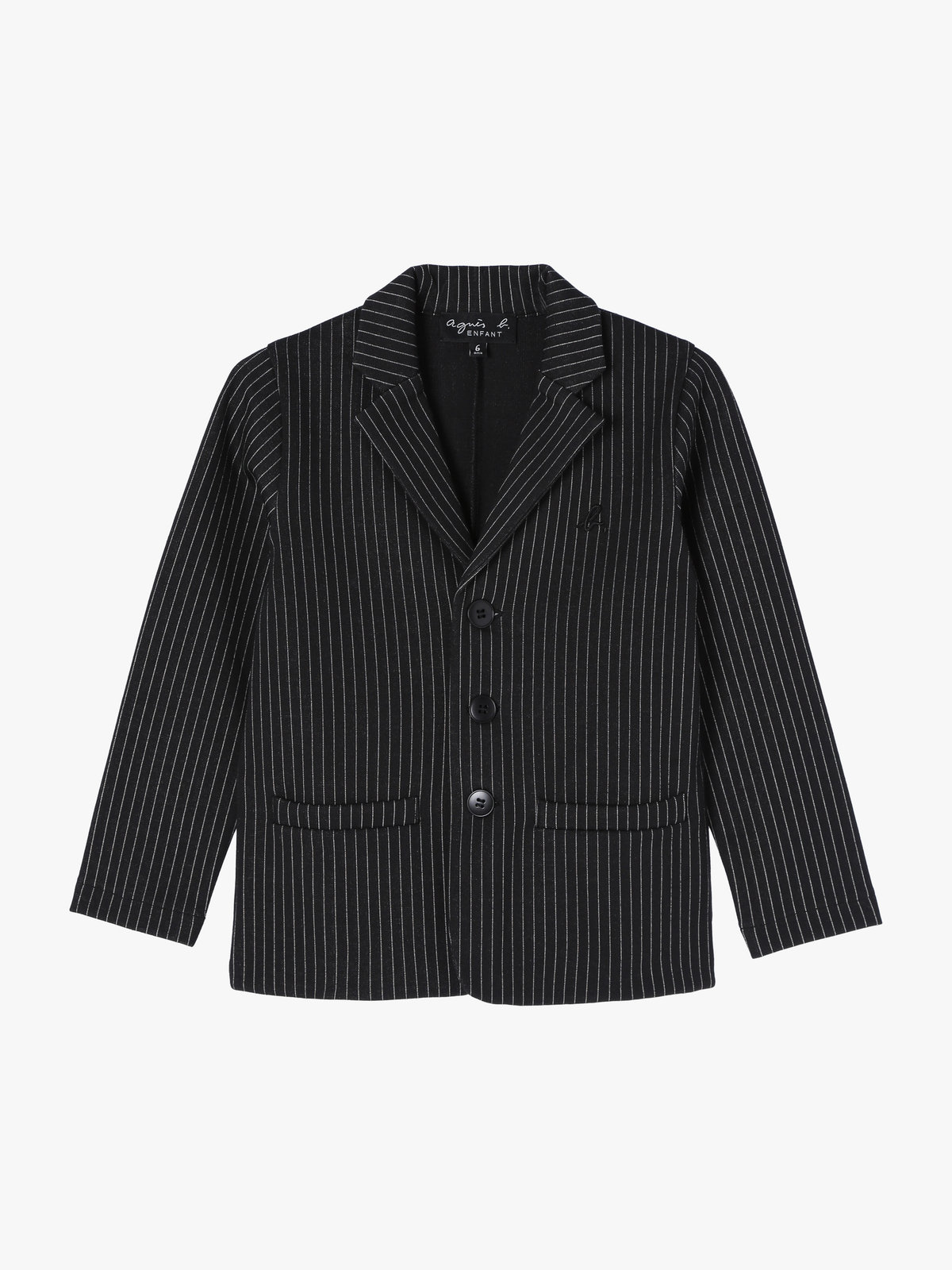 ENFANT ボーイズ 【セットアップ対応商品】JIU8 E VESTE キッズ ジャケット ブラック