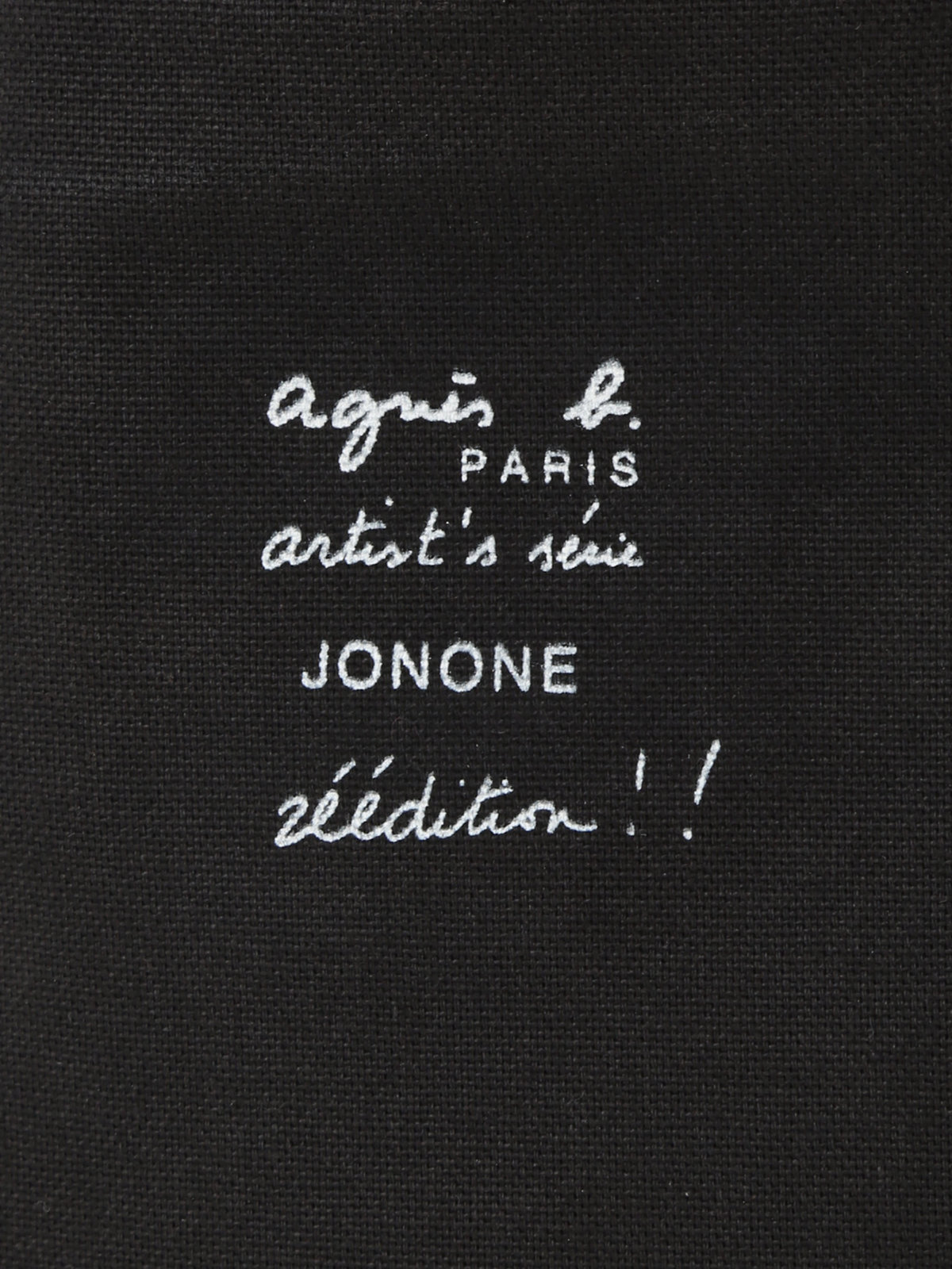 FEMME ウィメンズ コットン アーティスト トートバッグ "JonOne" ブラック