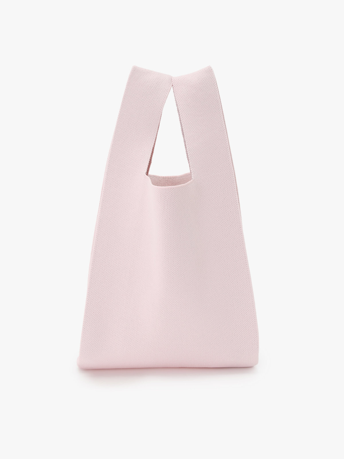 To b. by agnès b. ニット ロゴ トートバッグ ピンク
