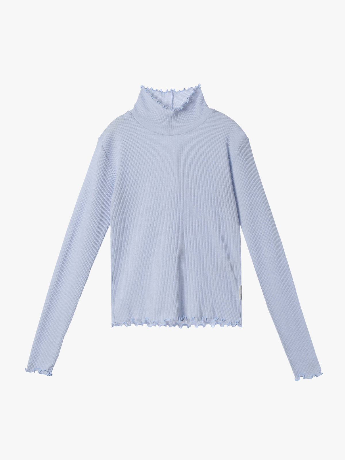 To b. by agnès b. シャーリング ジャージー タートル プルオーバー ライトブルー