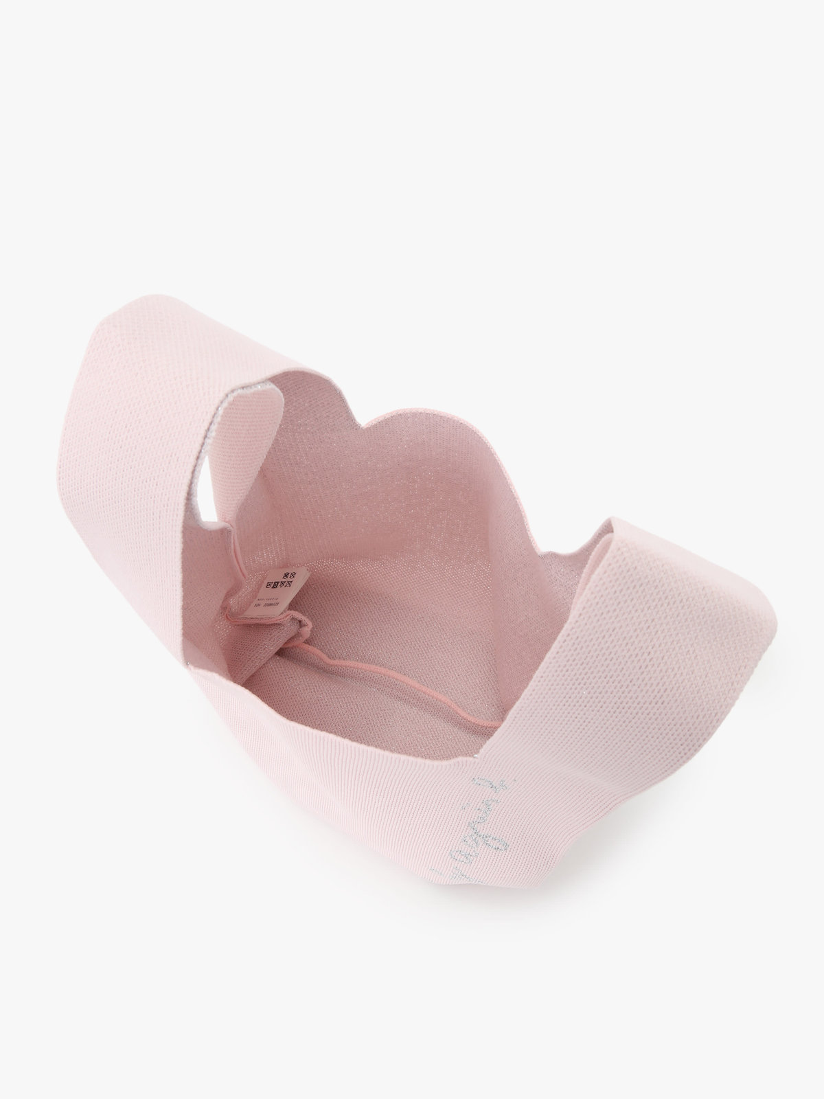 To b. by agnès b. ニット ロゴ トートバッグ ピンク