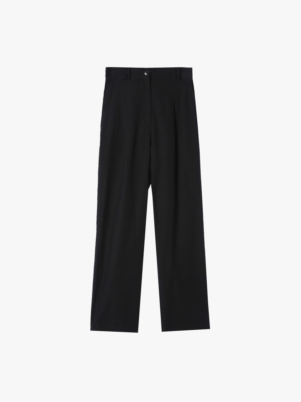 To b. by agnès b. 【Outlet】コットン タックパンツ ブラック