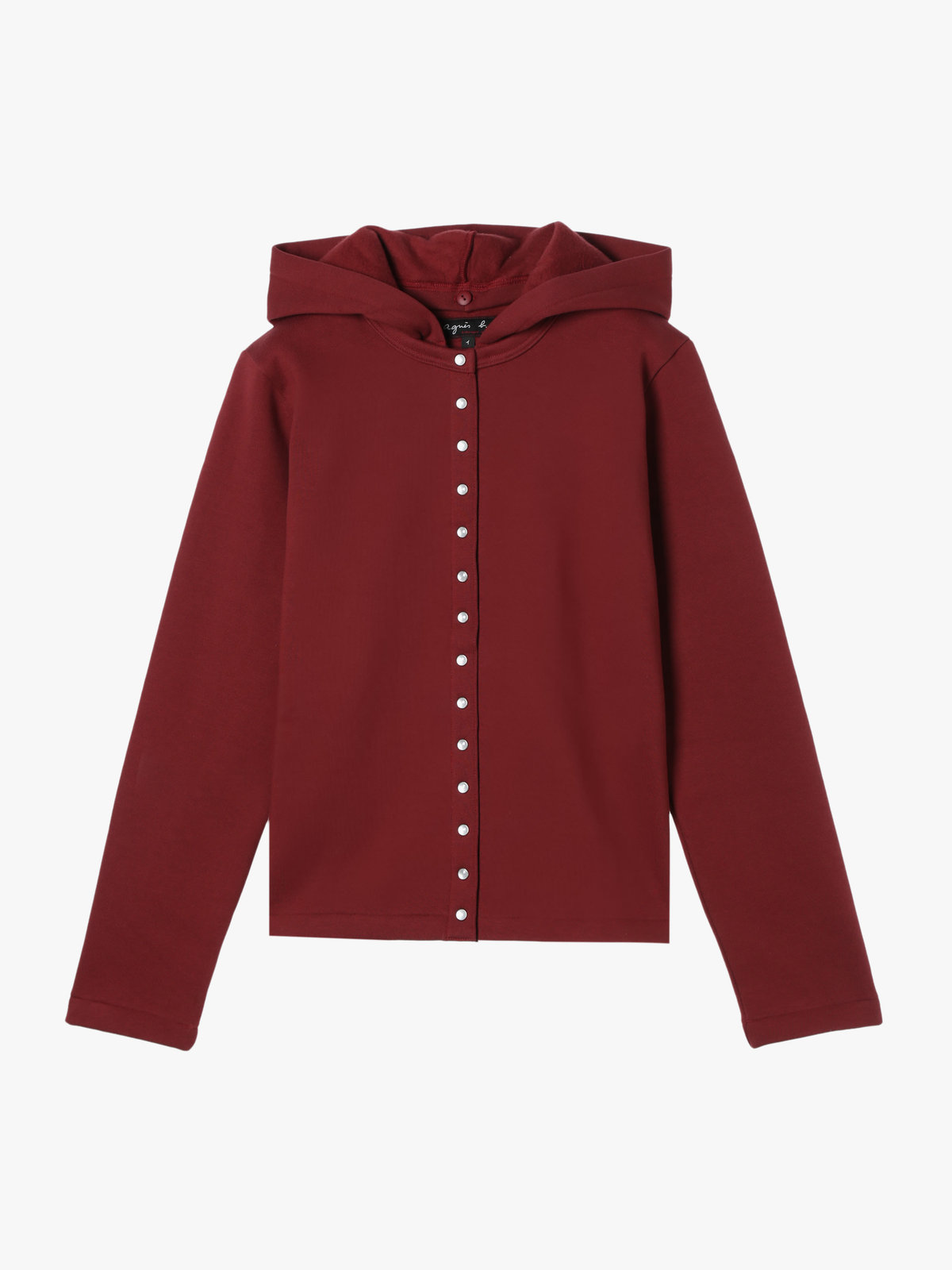 FEMME ウィメンズ オーガニックコットン メルトン 長袖 カーディガンプレッション ”Capuche” ブラウン系その他