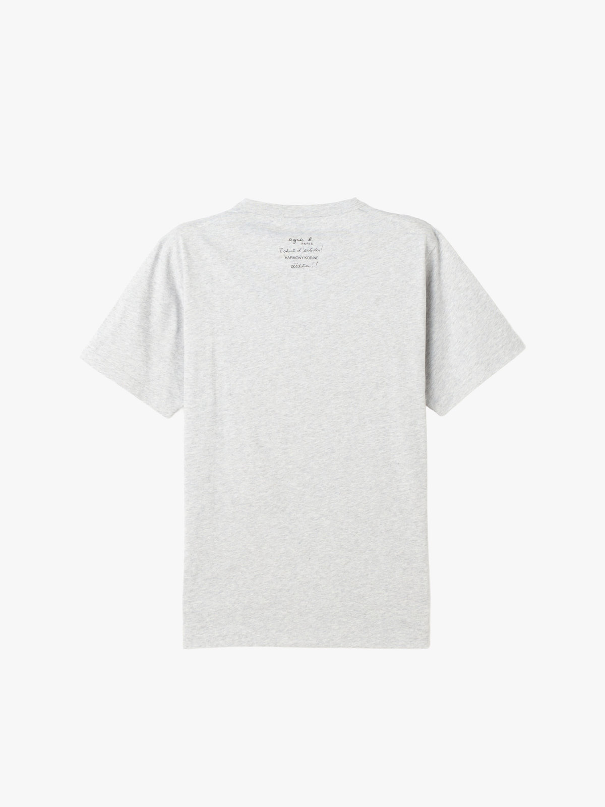 FEMME ウィメンズ コットン プリント 半袖 アーティスト Tシャツ "Harmony Korine" グレー