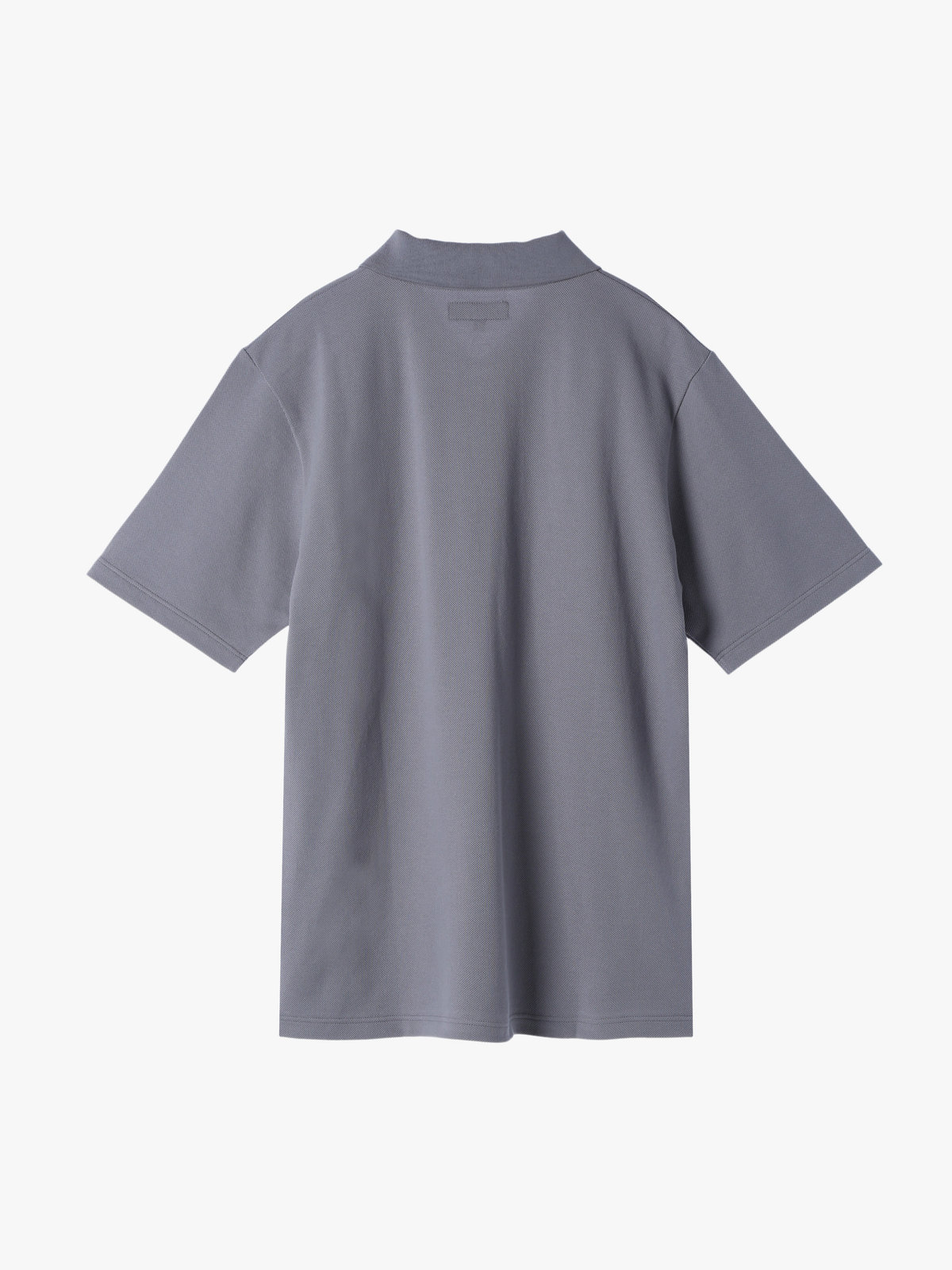 HOMME メンズ メンズ アイコニック 刺繍 コットン 半袖 ポロシャツ "Lezard" グレー