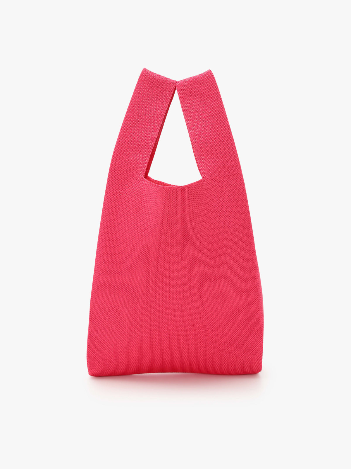 To b. by agnès b. ニット ロゴトートバッグ ピンク